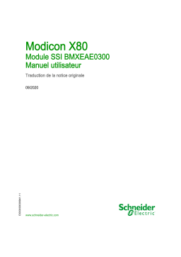 Schneider Electric Modicon X80 - Module SSI BMXEAE0300 Mode d'emploi