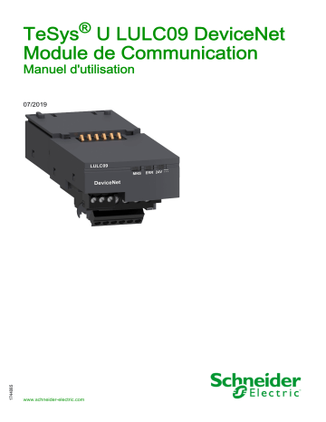 Schneider Electric TeSys U LULC09 DeviceNet Module de Communication Manuel utilisateur | Fixfr