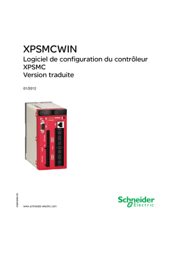 Schneider Electric XPSMCWIN Logiciel de Mode d'emploi