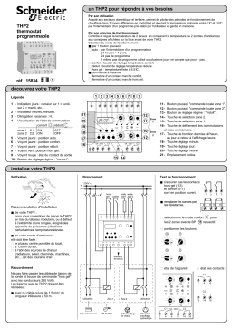 Schneider Electric Acti 9- THP2 Thermostat Mode d'emploi