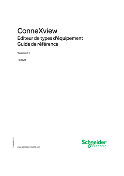 Schneider Electric Editeur de types Mode d'emploi