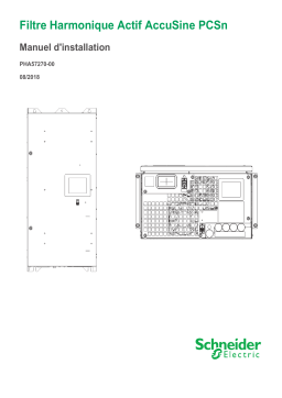 Schneider Electric Filtre Harmonique Actif AccuSine PCSn Manuel utilisateur