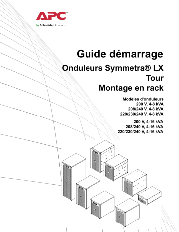 Start Up | Schneider Electric Symmetra Mode d'emploi | Fixfr