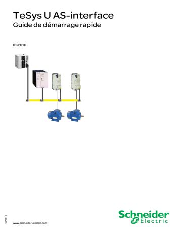 Schneider Electric TeSys U AS-interface Guide de démarrage rapide | Fixfr