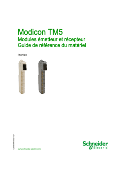 Schneider Electric Modicon TM5 - Modules émetteur et récepteur Guide de référence