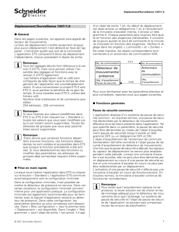 KNX ARGUS 220 | Schneider Electric Détecteur de mouvements presence Manuel utilisateur | Fixfr