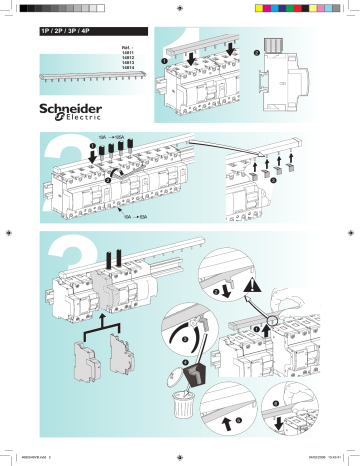 Schneider Electric COMB BUSBARS 1-2-3-4 P Mode d'emploi | Fixfr
