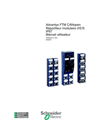Schneider Electric FTM1CN... CANopen Repartiteur Mode d'emploi | Fixfr