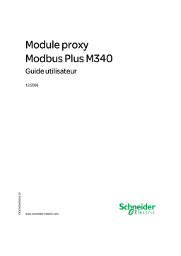 Schneider Electric TCSEGDB23F24FA / FK Module proxy Modbus Plus M340 Mode d'emploi