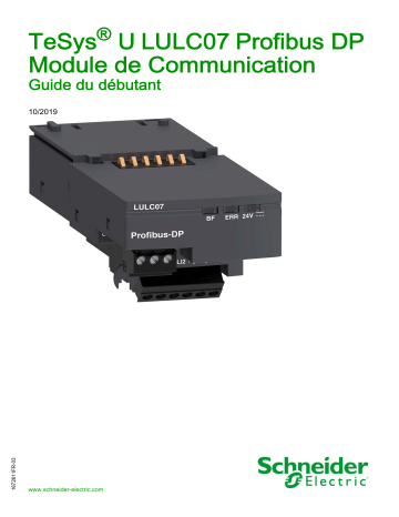 Schneider Electric TeSys® U LULC07 Profibus DP Module de Communication Mode d'emploi | Fixfr