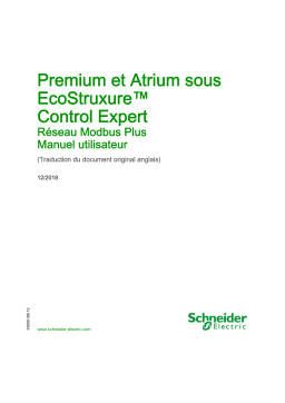 Schneider Electric Premium et Atrium sous EcoStruxure™ Control Expert - Réseau Modbus Plus Mode d'emploi