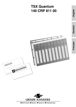 Schneider Electric 140CRP81100, Module Manuel utilisateur