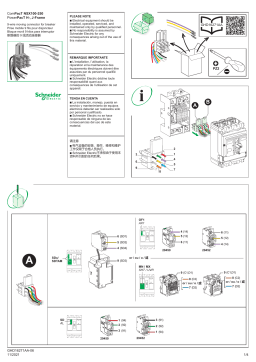 Schneider Electric ComPacT NSX100-250, PowerPacT H-, J-Frame - 9-Wire Moving Connector Manuel utilisateur