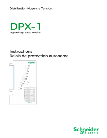 Schneider Electric DPX-1 - Relais de protection autonome Mode d'emploi | Fixfr