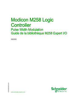 Schneider Electric Modicon M258 Mode d'emploi