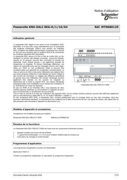 Schneider Electric Passerelle KNX-DALI REG-K/1/16/64 Mode d'emploi