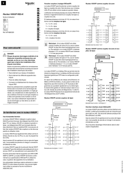 Schneider Electric KNX- Routeur IP REG-K Mode d'emploi