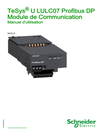 Schneider Electric TeSys® U LULC07 Profibus DP Module de Communication Manuel utilisateur | Fixfr