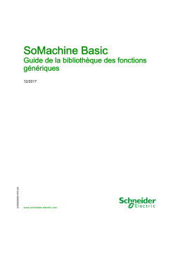 Schneider Electric SoMachine Basic  Mode d'emploi