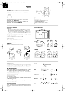 Schneider Electric ARGUS- Détecteur de fumée - De base Mode d'emploi