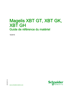Schneider Electric Magelis XBT GT, XBT GK, XBT GH Guide de référence