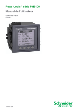 Schneider Electric Serie PowerLogic™ PM5100 Manuel utilisateur