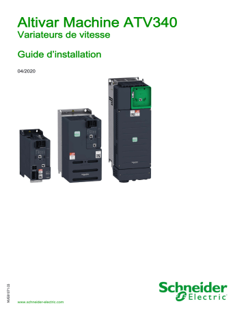 Schneider Electric ATV340 Guide d'installation | Fixfr