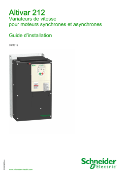 Schneider Electric ATV212 Guide d'installation