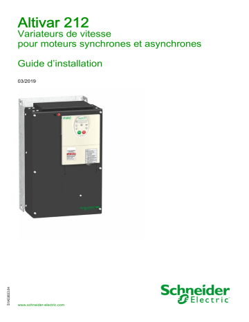 Schneider Electric ATV212 Guide d'installation | Fixfr