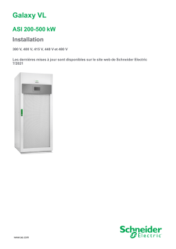 Schneider Electric Galaxy VL Mode d'emploi