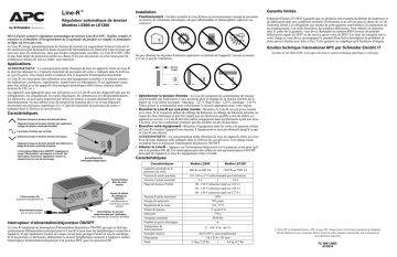 Schneider Electric Line-R Mode d'emploi | Fixfr