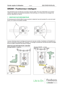 Schneider Electric SRD991 Intelligent Positioner Manuel utilisateur