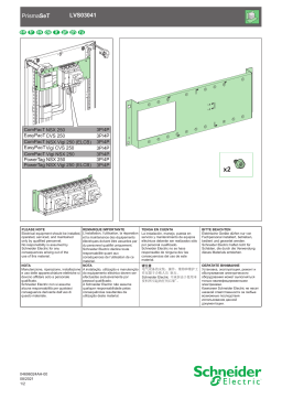 Schneider Electric M.pl. V. fixed NS250 rot. Manuel utilisateur