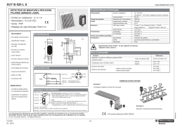 Schneider Electric XUYB929LS Polarised retroreflex miniature sensor (Laser emission) Manuel utilisateur