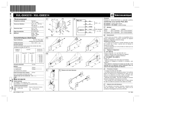 Schneider Electric XULG043219, XULG083214 Détecteur photoélectrique à sécurité positive Manuel utilisateur | Fixfr