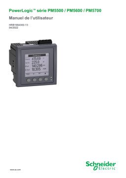 Schneider Electric PowerLogic™ série PM5500 / PM5600 / PM5700 Manuel utilisateur