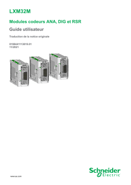 Schneider Electric LXM32M Modules Codeurs ANA, DIG et RSR Mode d'emploi