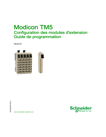 Schneider Electric Modicon TM5 Mode d'emploi | Fixfr