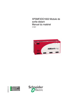 Schneider Electric XPSMF2DO1602 Module de sortie distant Mode d'emploi