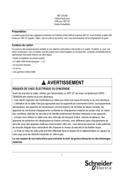 Schneider Electric XBTZGUSB Câble Manuel utilisateur