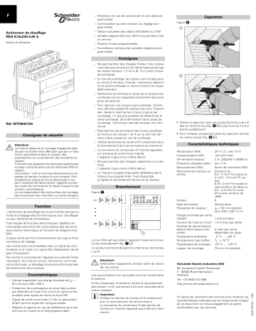 Schneider Electric KNX- Actionneur de chauffage 6x/230/0.05A Mode d'emploi | Fixfr