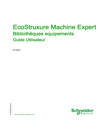 Schneider Electric EcoStruxure Machine Expert Mode d'emploi | Fixfr