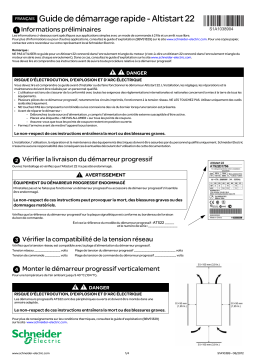 Schneider Electric ATS22 Guide de démarrage rapide