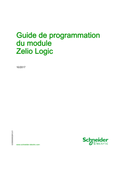 Schneider Electric Zelio Logic Mode d'emploi