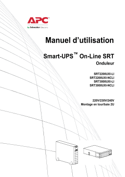 Schneider Electric Smart-UPS On-Line Mode d'emploi