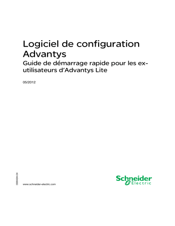 Schneider Electric Logiciel de Guide de démarrage rapide | Fixfr