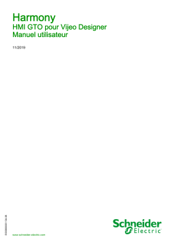 Schneider Electric Harmony HMIGTO pour Vijeo Designer Mode d'emploi