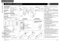 Schneider Electric XUJG07... Détecteurs photo-électriques selon norme P25-363 Manuel utilisateur