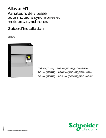 Schneider Electric ATV61 Guide d'installation | Fixfr