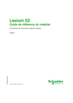 Schneider Electric Lexium 52 Guide de référence